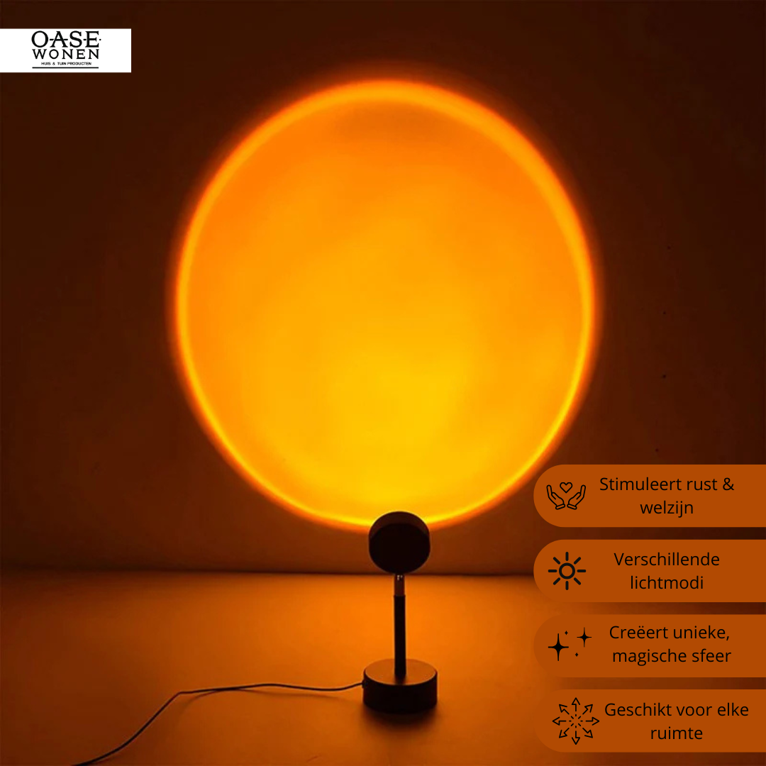 rustgevende ambiance sunset lamp