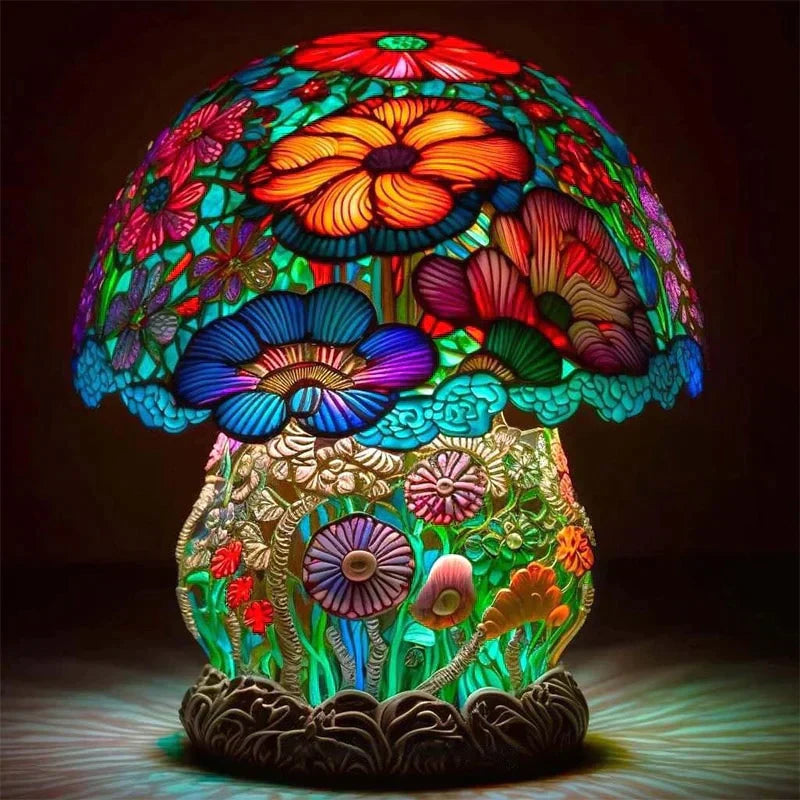 FairyGlow – Magische glas in lood tafellamp