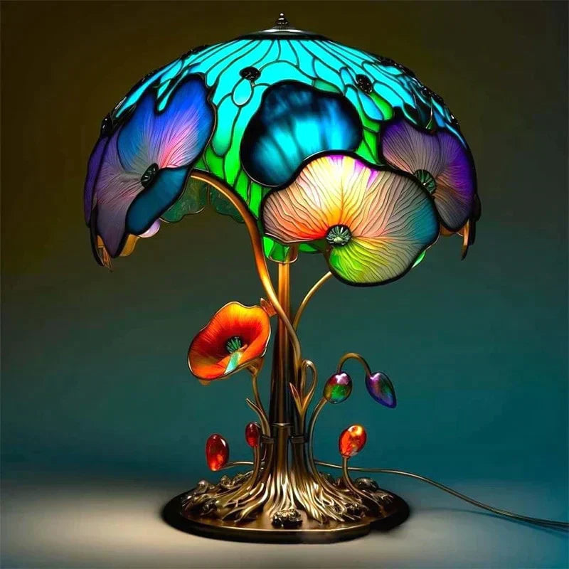 FairyGlow – Magische glas in lood tafellamp