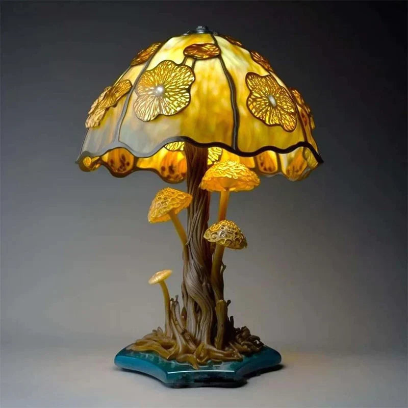 FairyGlow – Magische glas in lood tafellamp