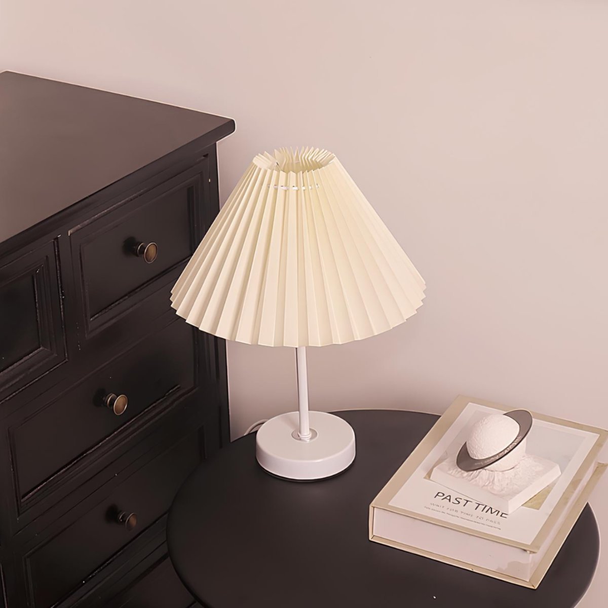 LumiÉl Tafellamp – Met geplooide stoffen kap