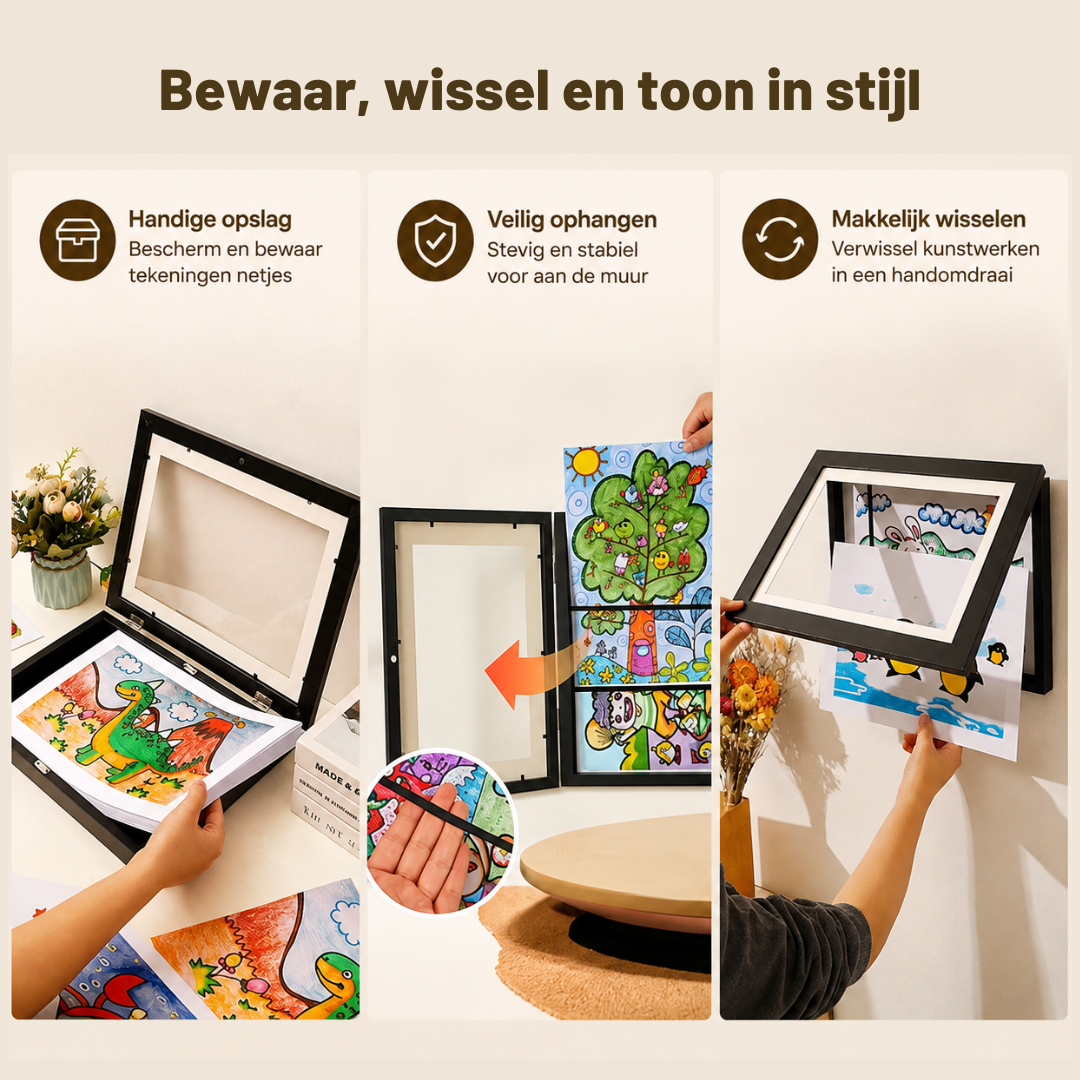 Artivo™ - Bewaar Kinderkunst Zonder Ruimteverlies