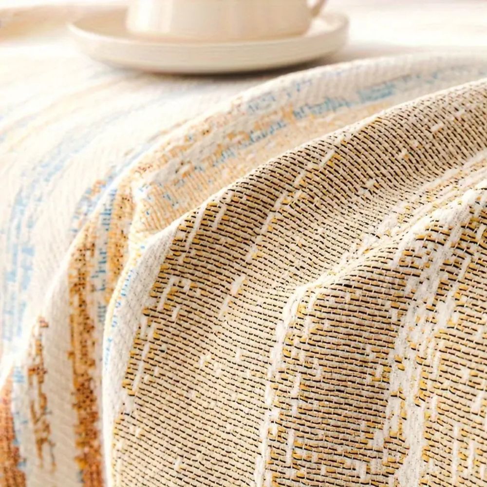Chenille Bankhoes Gestreept – Zachte Hoes voor Fauteuil & Bank | Oase Wonen