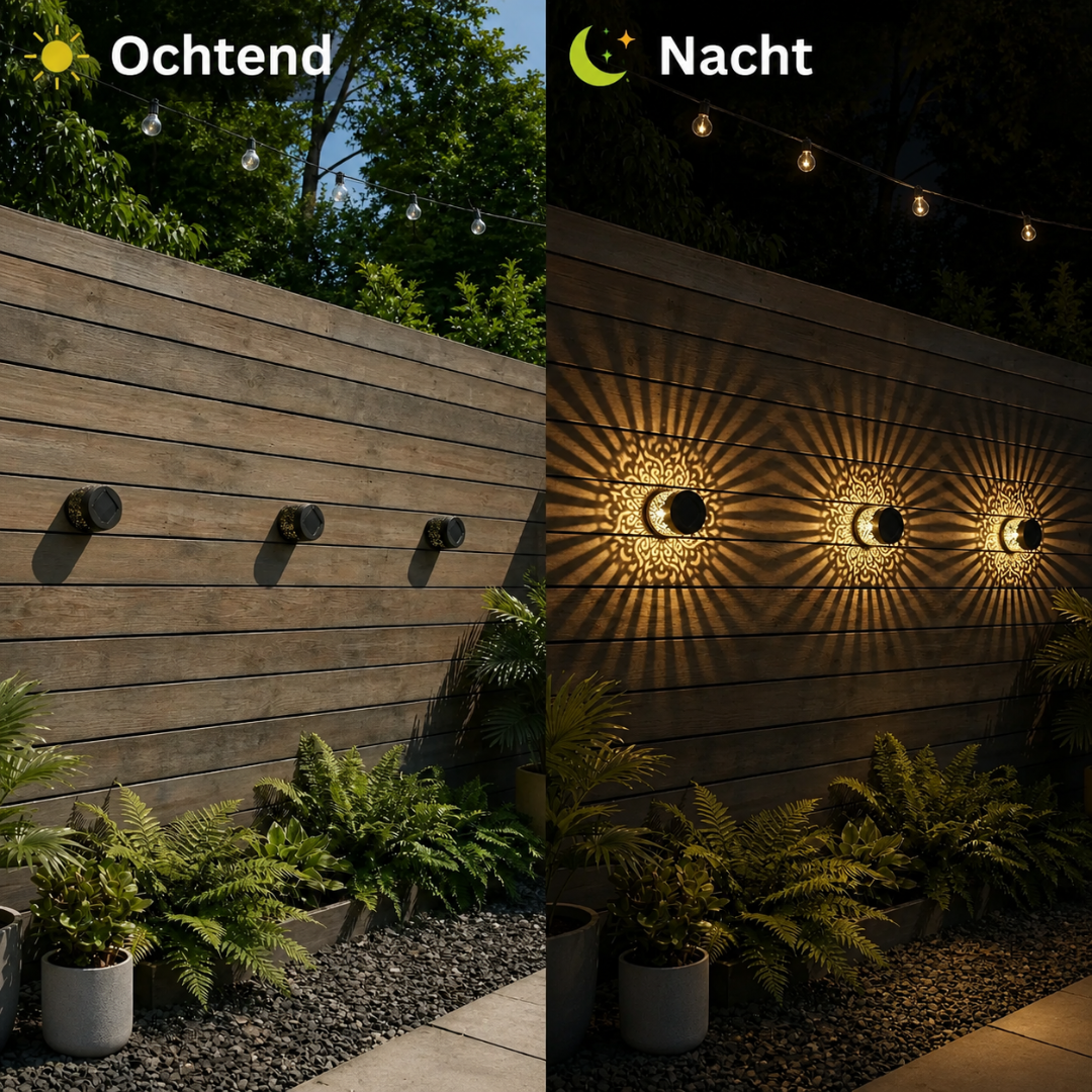 Solara Bloom™ – Solar Tuinlamp met Mandalapatroon