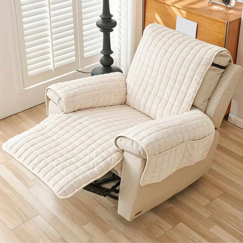 Snug Grid Relaxstoelhoes – Zachte Microvezelhoes voor Relaxstoel | Oase Wonen