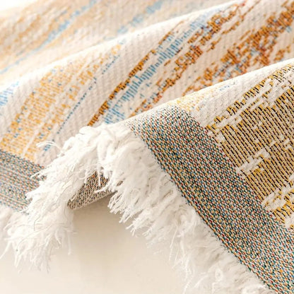Chenille Bankhoes Gestreept – Zachte Hoes voor Fauteuil & Bank | Oase Wonen