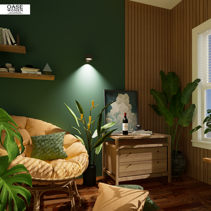Draadloze 360° wandlamp, eenvoudig te bevestigen zonder boren, met instelbare lichtkleuren en touch- of afstandsbediening