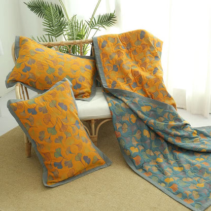Elvara Botanische Katoenen Keerbare Quilt | Oase Wonen