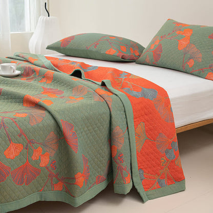 Arvella Botanische Katoenen Keerbare Quilt | Oase Wonen