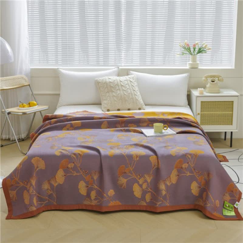 Virelia Botanische Jacquard Katoenen Keerbare Quilt | Oase Wonen