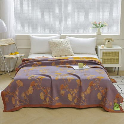 Virelia Botanische Jacquard Katoenen Keerbare Quilt | Oase Wonen