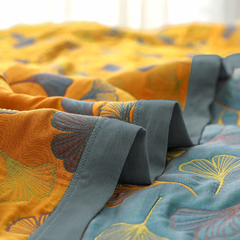 Elvara Botanische Katoenen Keerbare Quilt | Oase Wonen