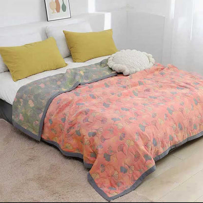 Elvara Botanische Katoenen Keerbare Quilt | Oase Wonen