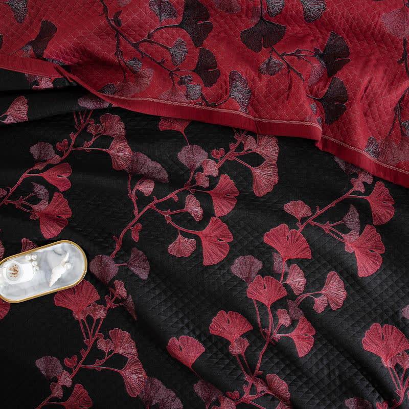 Arvella Botanische Katoenen Keerbare Quilt | Oase Wonen