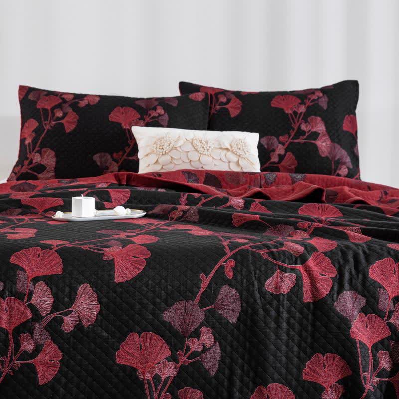 Arvella Botanische Katoenen Keerbare Quilt | Oase Wonen