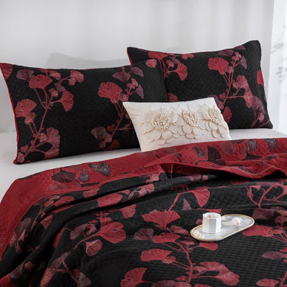 Arvella Botanische Katoenen Keerbare Quilt | Oase Wonen