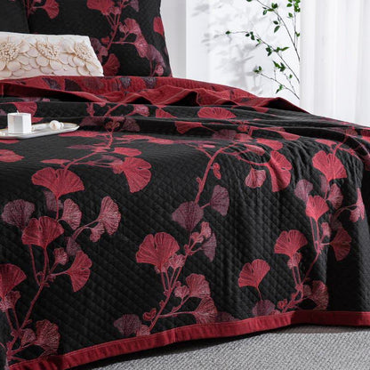 Arvella Botanische Katoenen Keerbare Quilt | Oase Wonen