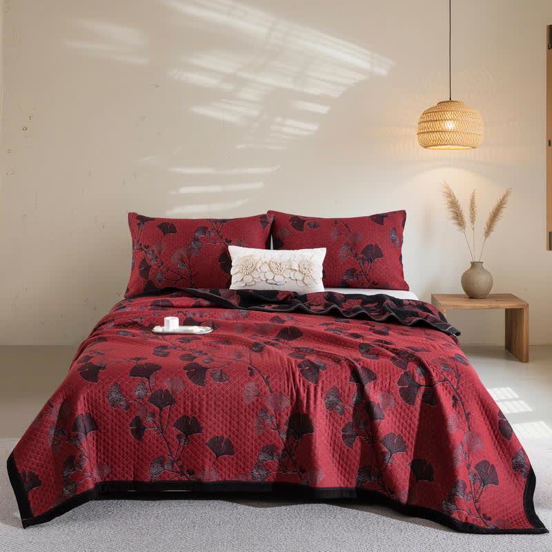 Arvella Botanische Katoenen Keerbare Quilt | Oase Wonen