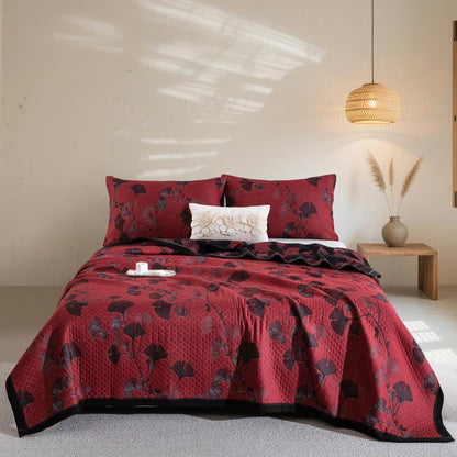 Arvella Botanische Katoenen Keerbare Quilt | Oase Wonen