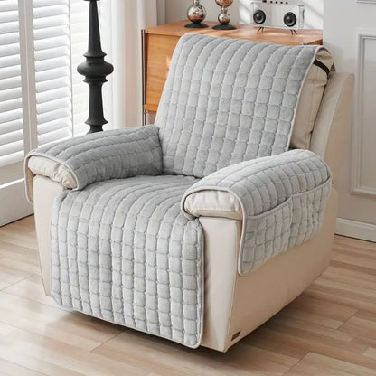 Snug Grid Relaxstoelhoes – Zachte Microvezelhoes voor Relaxstoel | Oase Wonen
