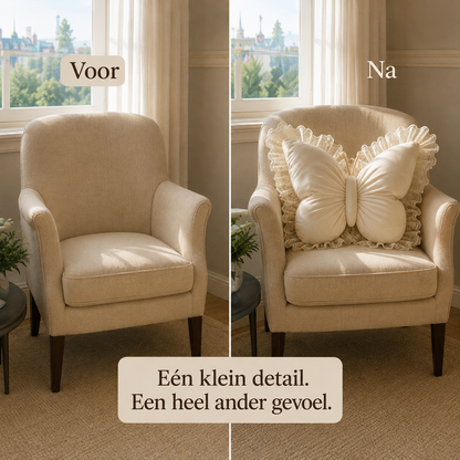 Amélie™ Handgemaakte Vlinder kussen - Van gewone plek naar favoriete plek