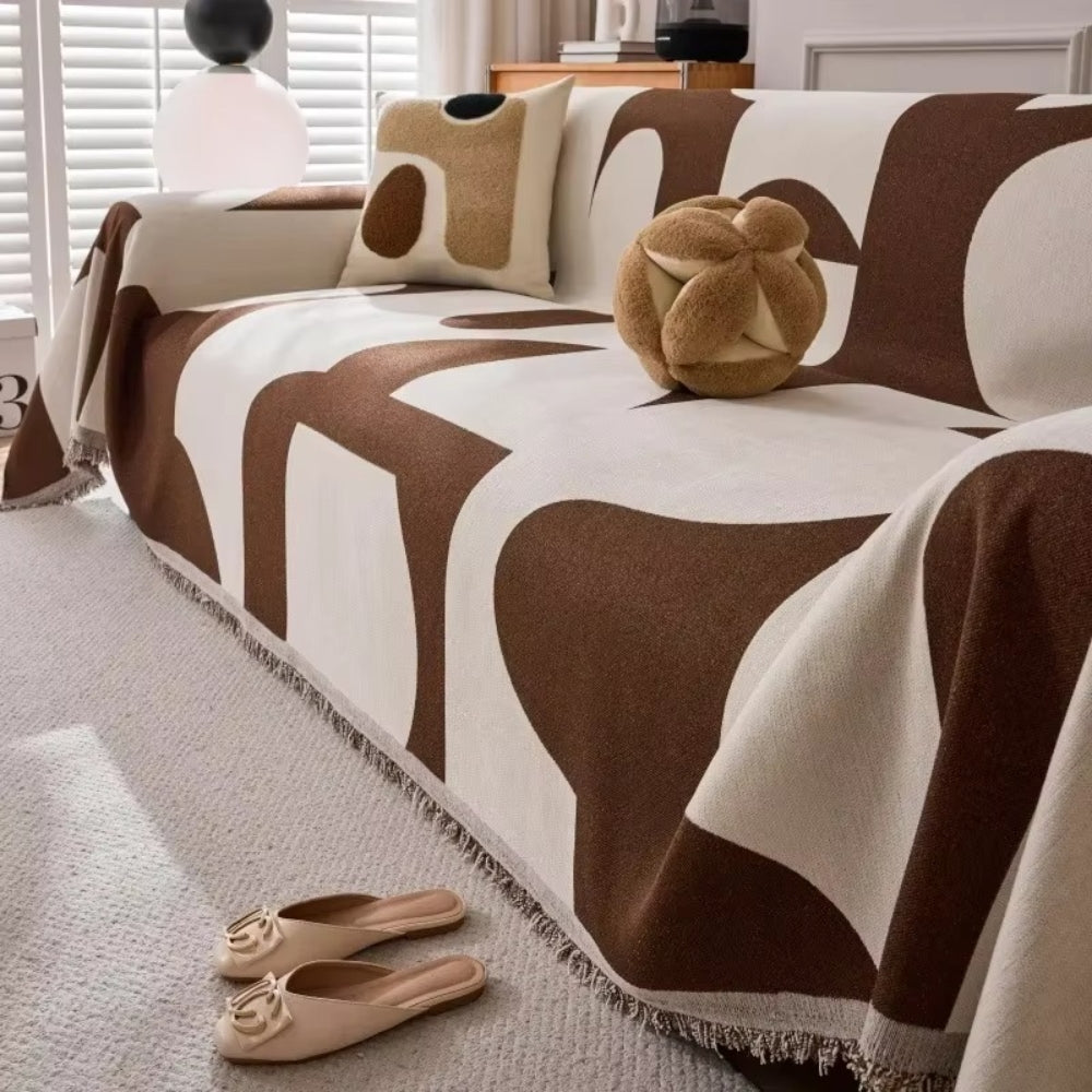Harper Luxe Chenille Bankhoes – Zachte Jacquard Hoes voor je Bank | Oase Wonen