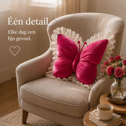 Amélie™ Handgemaakte Vlinder kussen - Van gewone plek naar favoriete plek
