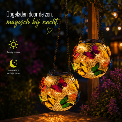 VlinderGloed™ – Overdag decoratie, ’s avonds sfeervol licht