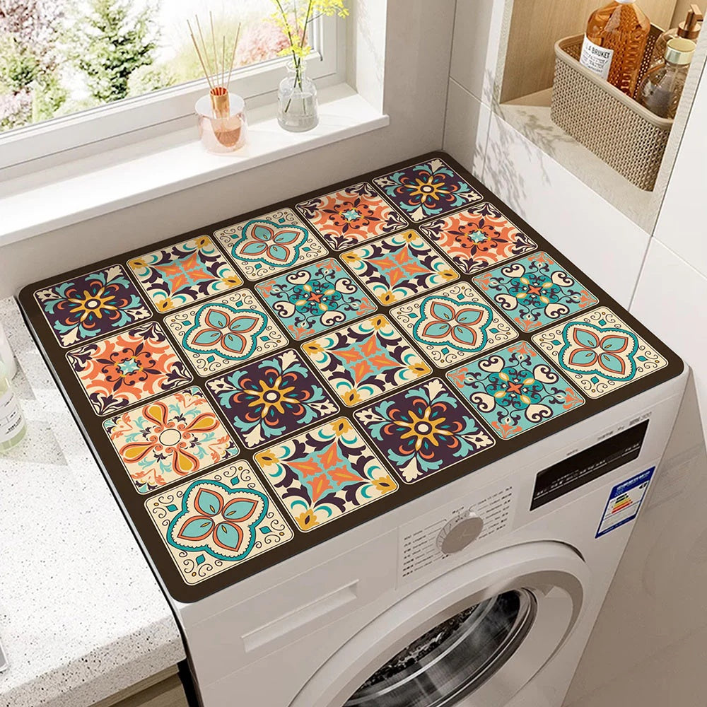 Liora Decoratieve Apparatenmat met Tegelpatroon | Oase Wonen
