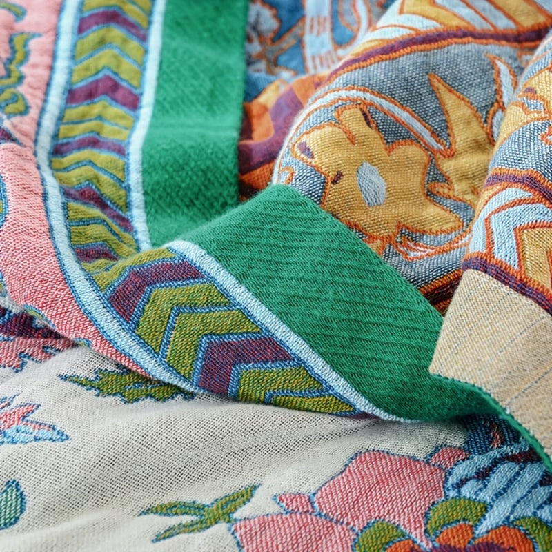 Selvara Reversible Katoenen deken | Oase Wonen