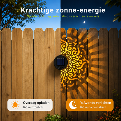Solara Bloom™ – Solar Tuinlamp met Mandalapatroon