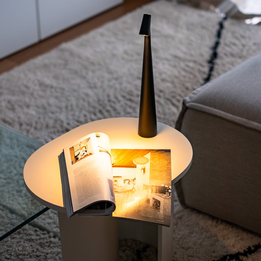 Lumi Draadloze tafellamp | 3 helderheidsniveaus en oplaadbare LED