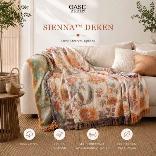 Sienna™ Boho katoenen deken – Eén deken. Meteen meer sfeer in huis