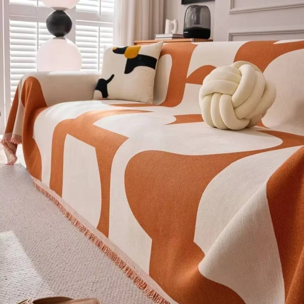 Harper Luxe Chenille Bankhoes – Zachte Jacquard Hoes voor je Bank | Oase Wonen
