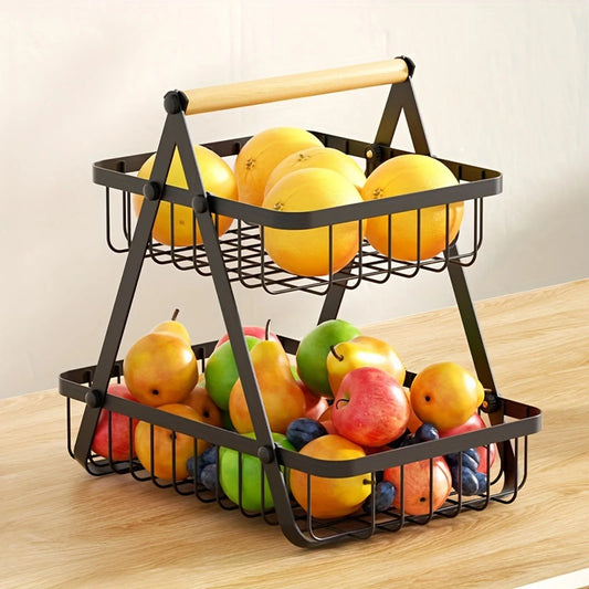 VertiFruit – 3-laags Fruitmand met Elegant Design