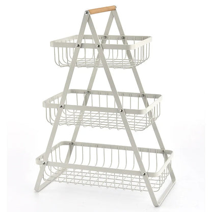 VertiFruit – 3-laags Fruitmand met Elegant Design