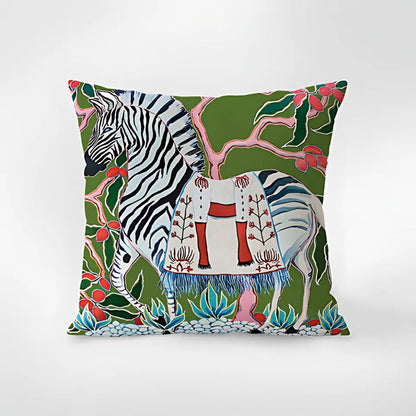 Tapestry Kussenhoes met Dierenprint – Microvezel 45x45 cm | Oase Wonen