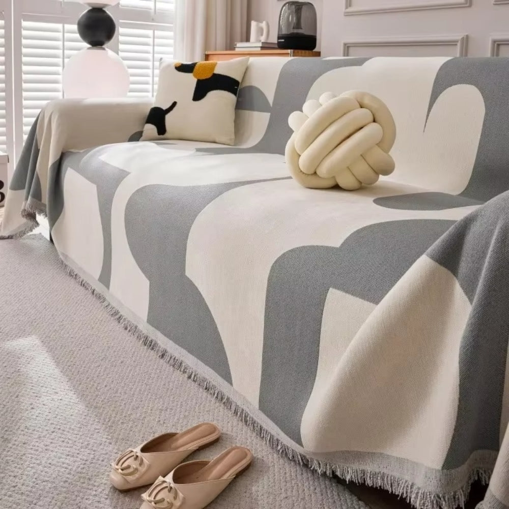 Harper Luxe Chenille Bankhoes – Zachte Jacquard Hoes voor je Bank | Oase Wonen