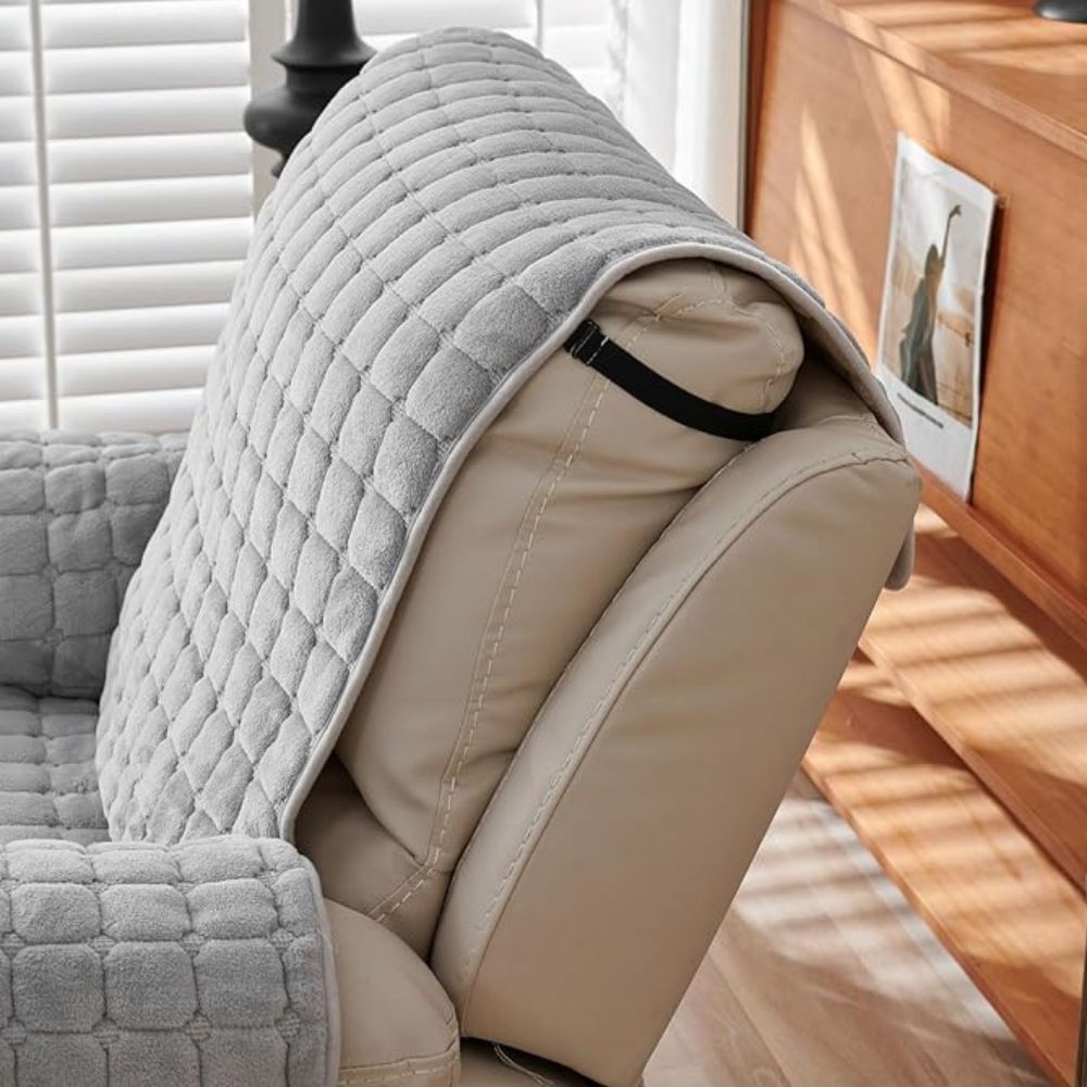 Snug Grid Relaxstoelhoes – Zachte Microvezelhoes voor Relaxstoel | Oase Wonen