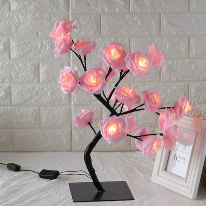 BlossomGlow – Betoverende Rozenboom Lamp