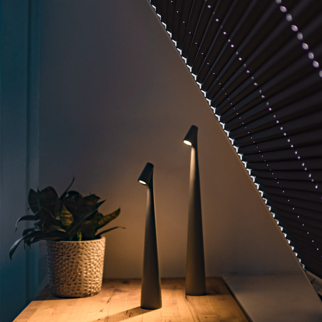 Lumi Draadloze tafellamp | 3 helderheidsniveaus en oplaadbare LED