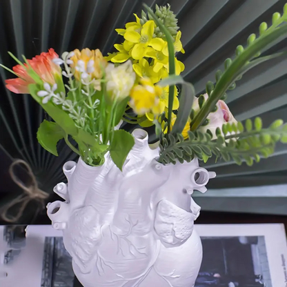hartvormige bloemenvaas decoratie