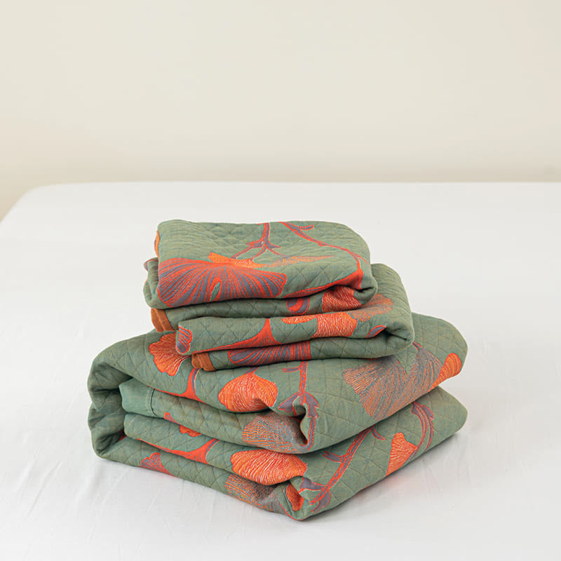 Arvella Botanische Katoenen Keerbare Quilt | Oase Wonen