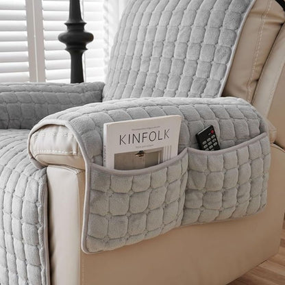 Snug Grid Relaxstoelhoes – Zachte Microvezelhoes voor Relaxstoel | Oase Wonen