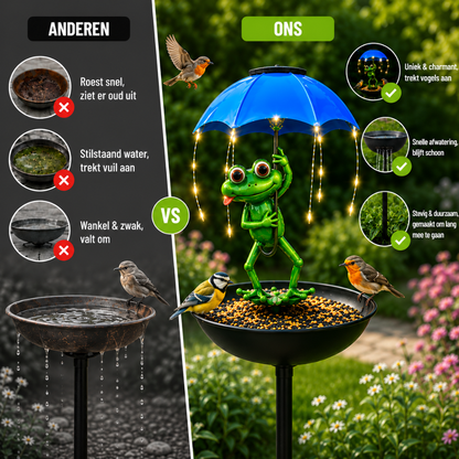 LichtKikker™ – Overdag vogelvoeder, ’s avonds sfeervol