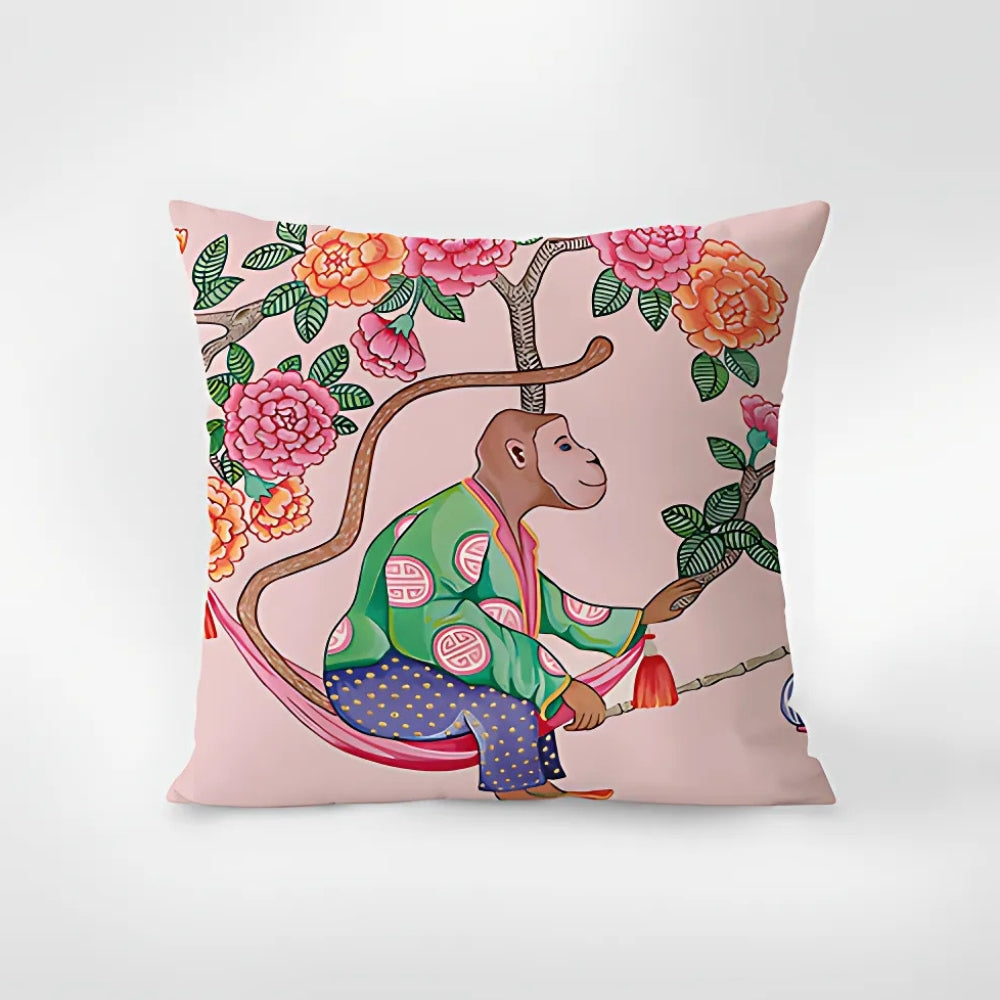 Tapestry Kussenhoes met Dierenprint – Microvezel 45x45 cm | Oase Wonen