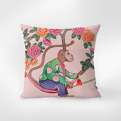 Tapestry Kussenhoes met Dierenprint – Microvezel 45x45 cm | Oase Wonen