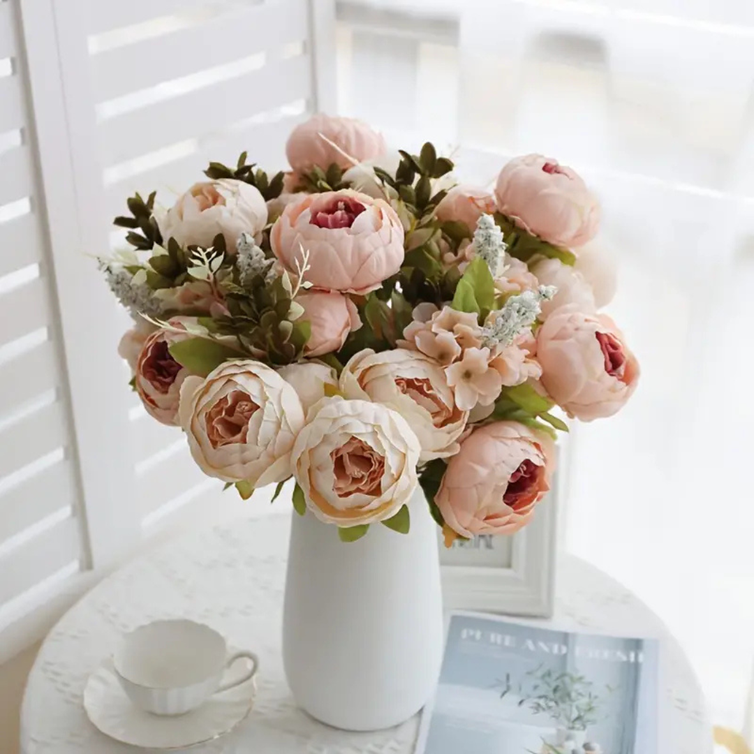kunst pioenrozen bloemen decoratie