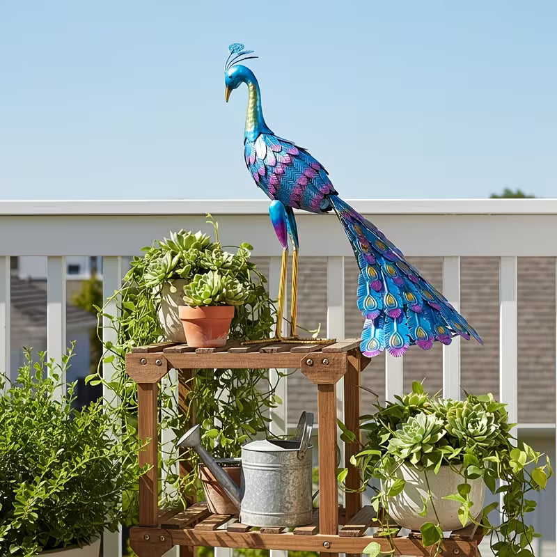 PauwPracht™ – Metalen Tuinpauw