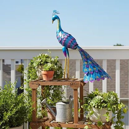 PauwPracht™ – Metalen Tuinpauw